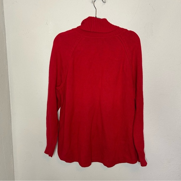 J. Jill Red Cowl Neck Sweater Size 1x - Picture 6 of 6